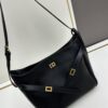 New Balenciaga Winter 24 Collection Re-see Handbag, Shoulder Bucket Bag in Full-Grain Leather, Minimalist Luxury Design Upcycled from Motorcycle Gloves with Keychain Closure, Effortlessly Chic Oversized Look