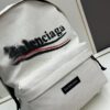 Balenciaga 24SS New Fuzzy Cola White Backpack