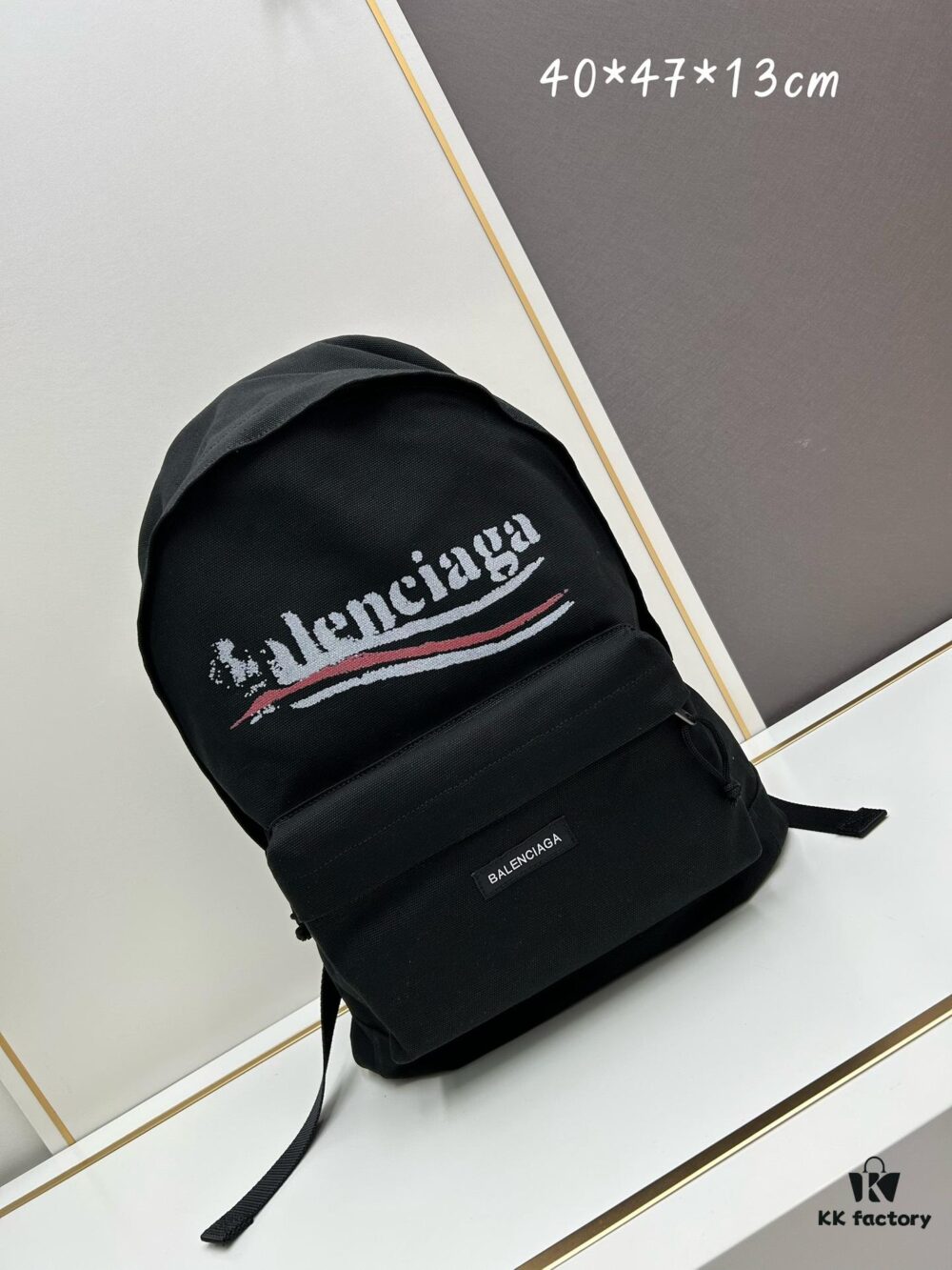 New BALENCIAGA FW Collection EXPLORER Series Backpack with Dual-Tone 'Coke' Embroidered Logo