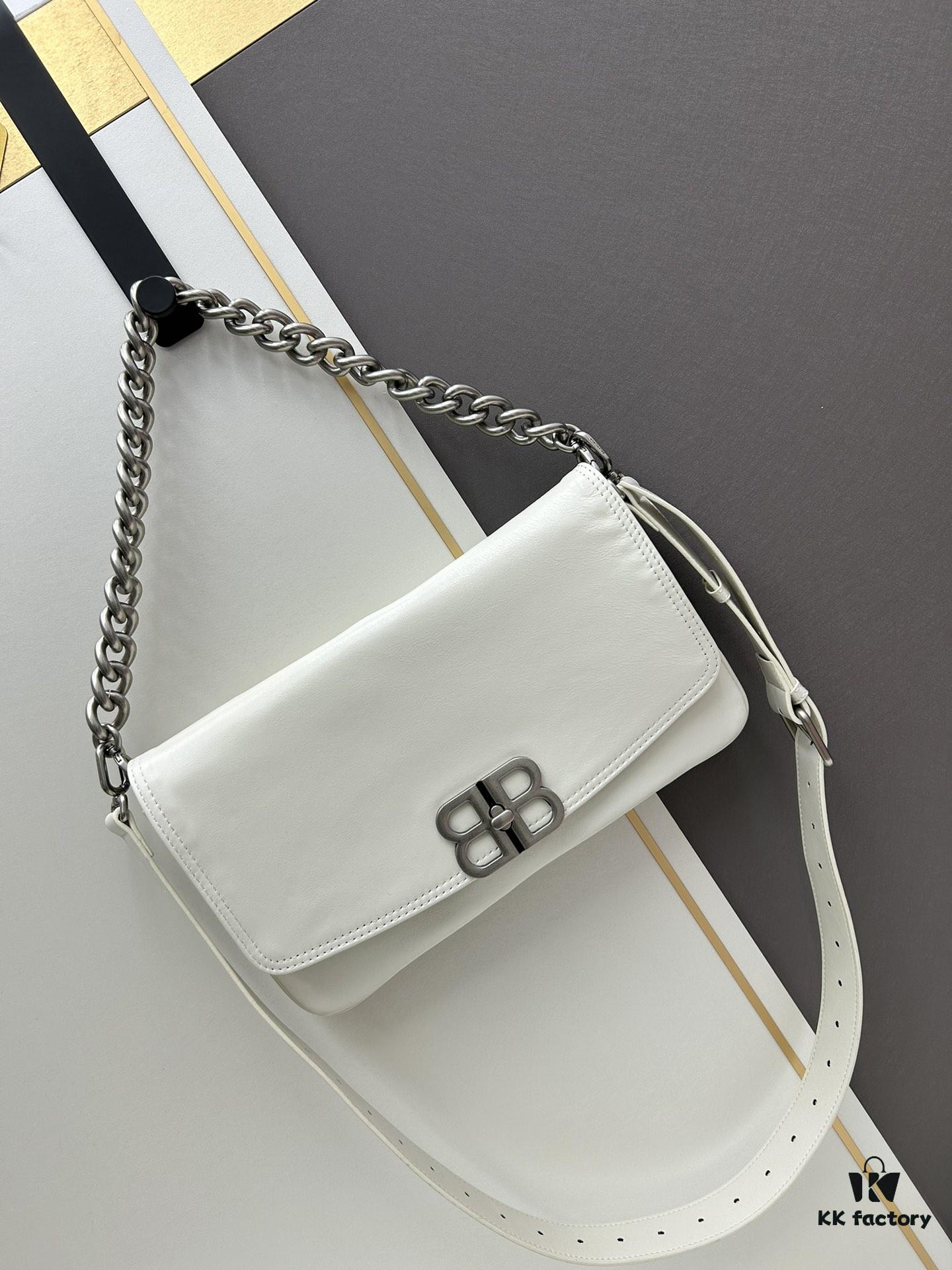 Medium Size 💰 Latest Hot-Selling Balenciaga New Soft Bag in Premium Full-Grain Leather