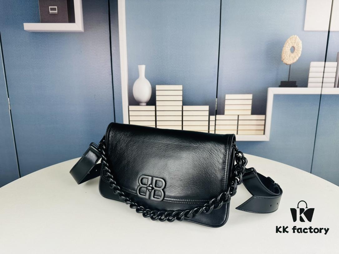 Medium Size 💰 Latest Hot-Selling Balenciaga New Soft Bag 84883, Top Grain Leather, 30x17x6