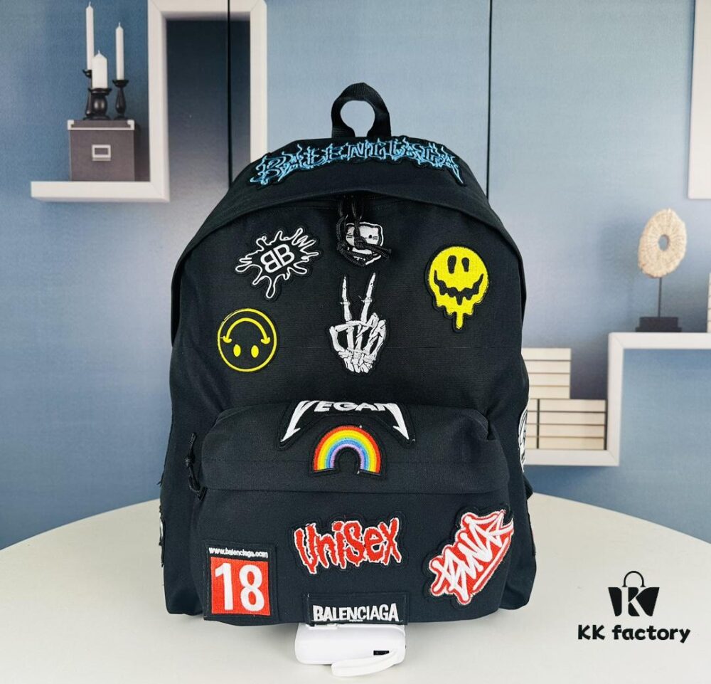 Shanghai Boutique / Balenciaga Graffiti Backpack ||| (Colorful Tag Black) Balenciaga
