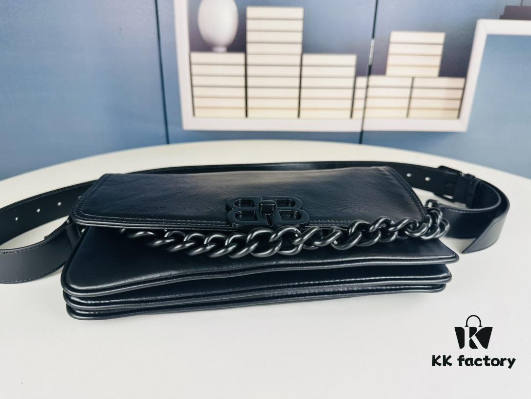 Medium Size 💰 Latest Hot-Selling Balenciaga New Soft Bag 84883, Top Grain Leather, 30x17x6