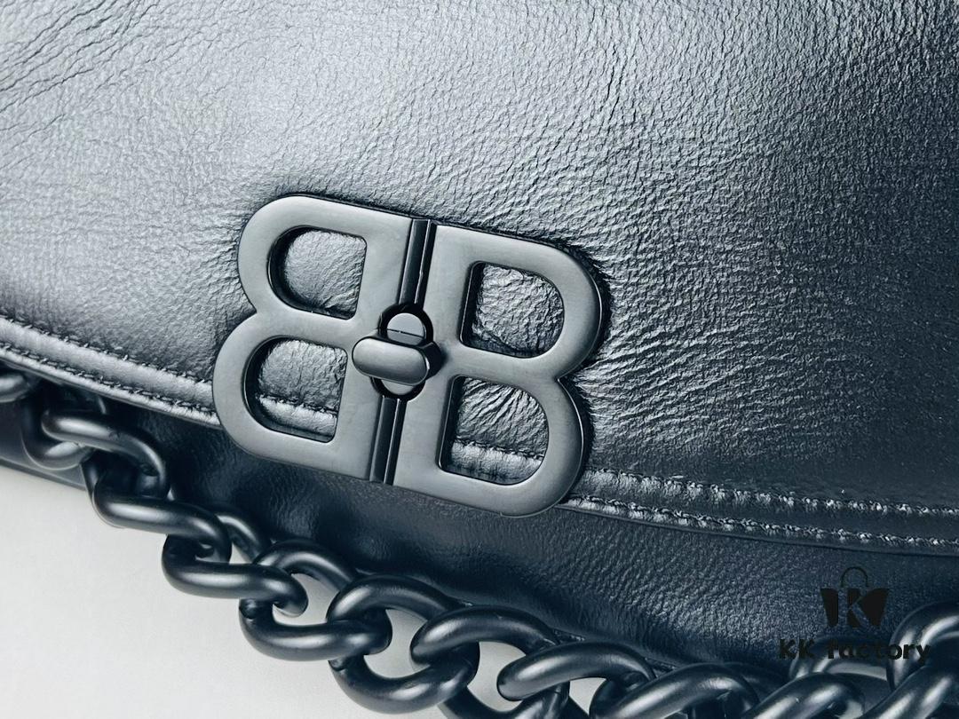 Medium Size 💰 Latest Hot-Selling Balenciaga New Soft Bag 84883, Top Grain Leather, 30x17x6