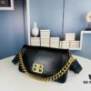 Medium Size Latest Hot-Selling Balenciaga New Soft Bag, Top-Grain Leather, 30x17x6 cm, Model 84883