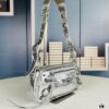 BALENCIAGA Le Cagole Camera Bag in Waxed Black/Grey - Style No. 6701