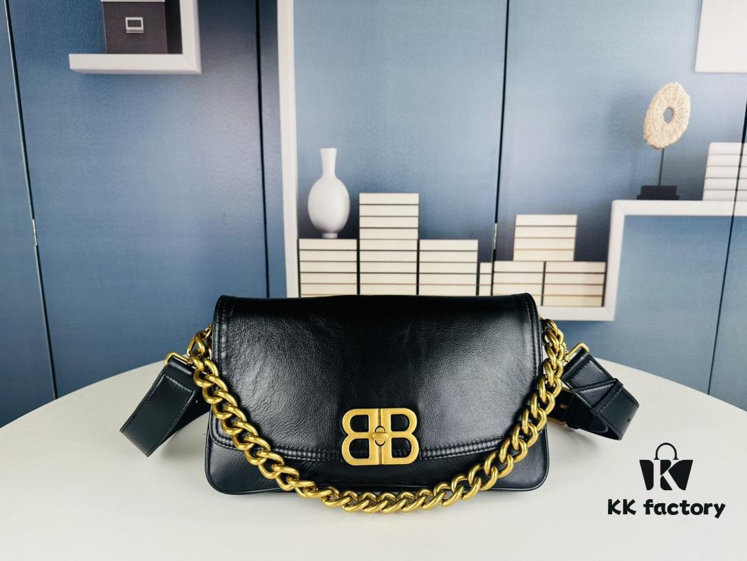 Medium Size Latest Hot-Selling Balenciaga New Soft Bag, Top-Grain Leather, 30x17x6 cm, Model 84883