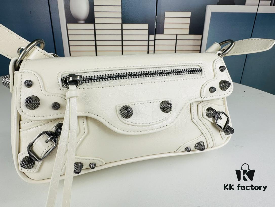 BALENCIAGA Le Cagole Camera Bag in Waxed Black/Grey - Style No. 6701