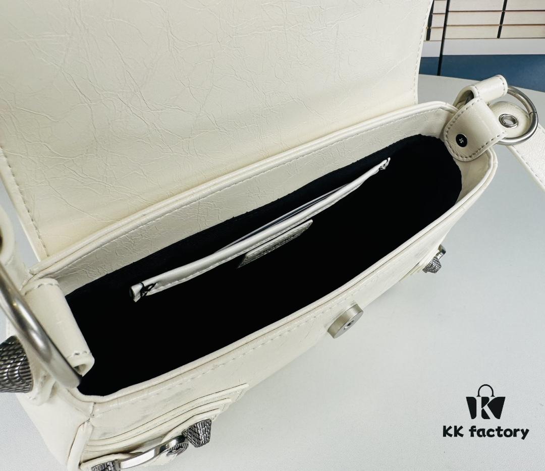 BALENCIAGA Le Cagole Camera Bag in Waxed Black/Grey - Style No. 6701