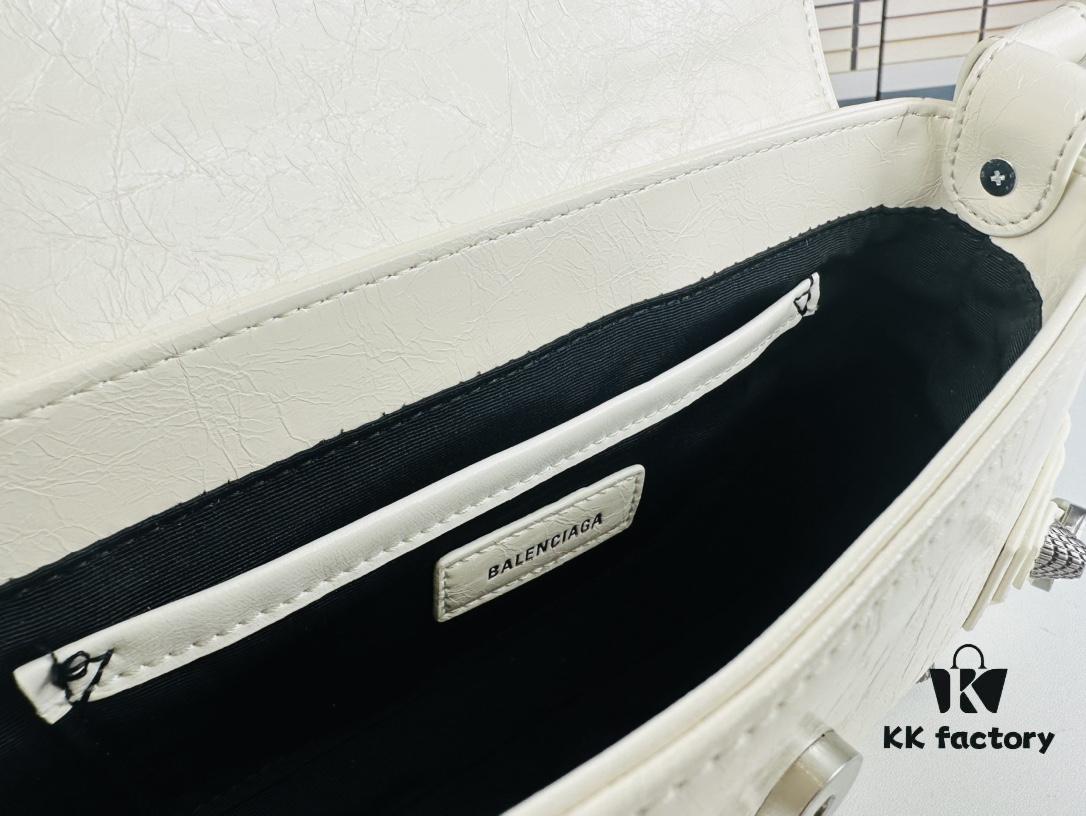 BALENCIAGA Le Cagole Camera Bag in Waxed Black/Grey - Style No. 6701