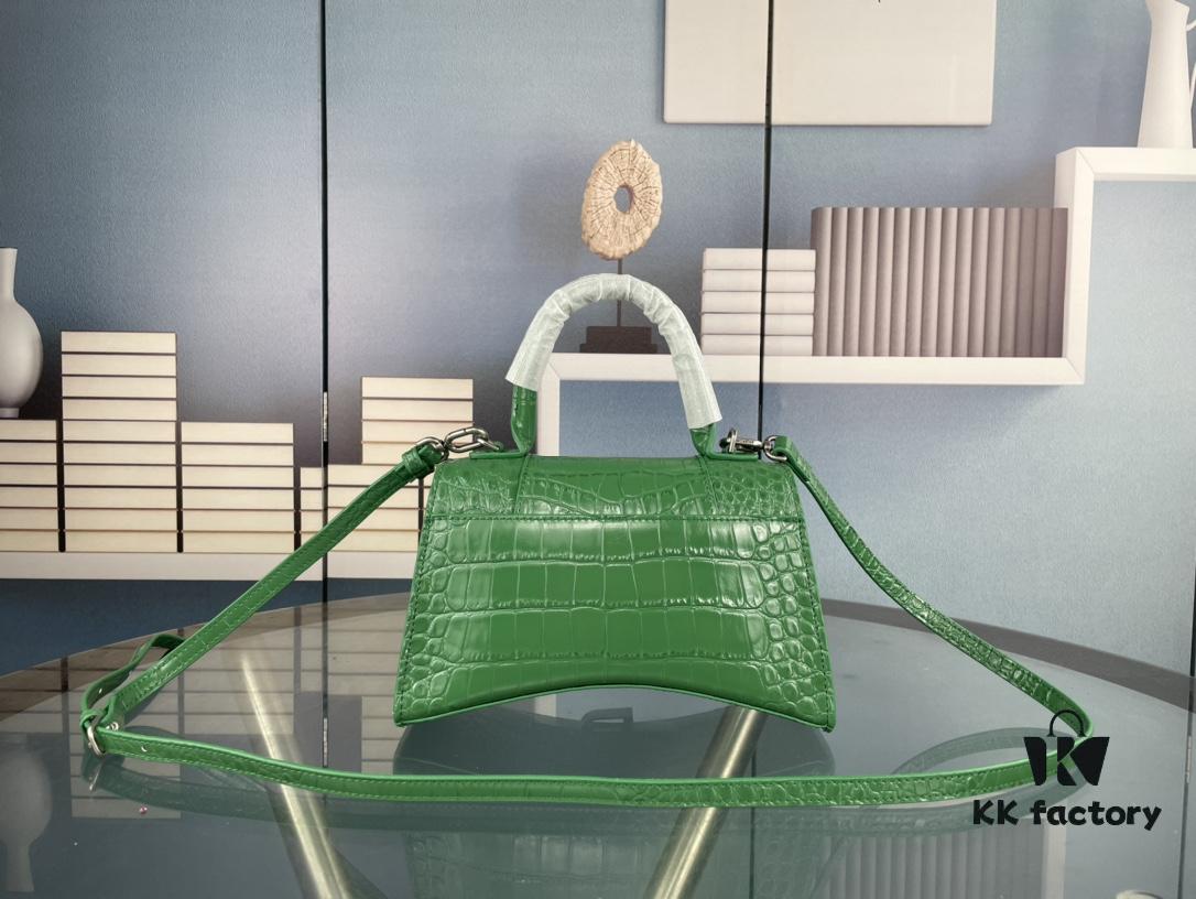 New Large-Sized Balencia Paris Flat Weave Hourglass Bag