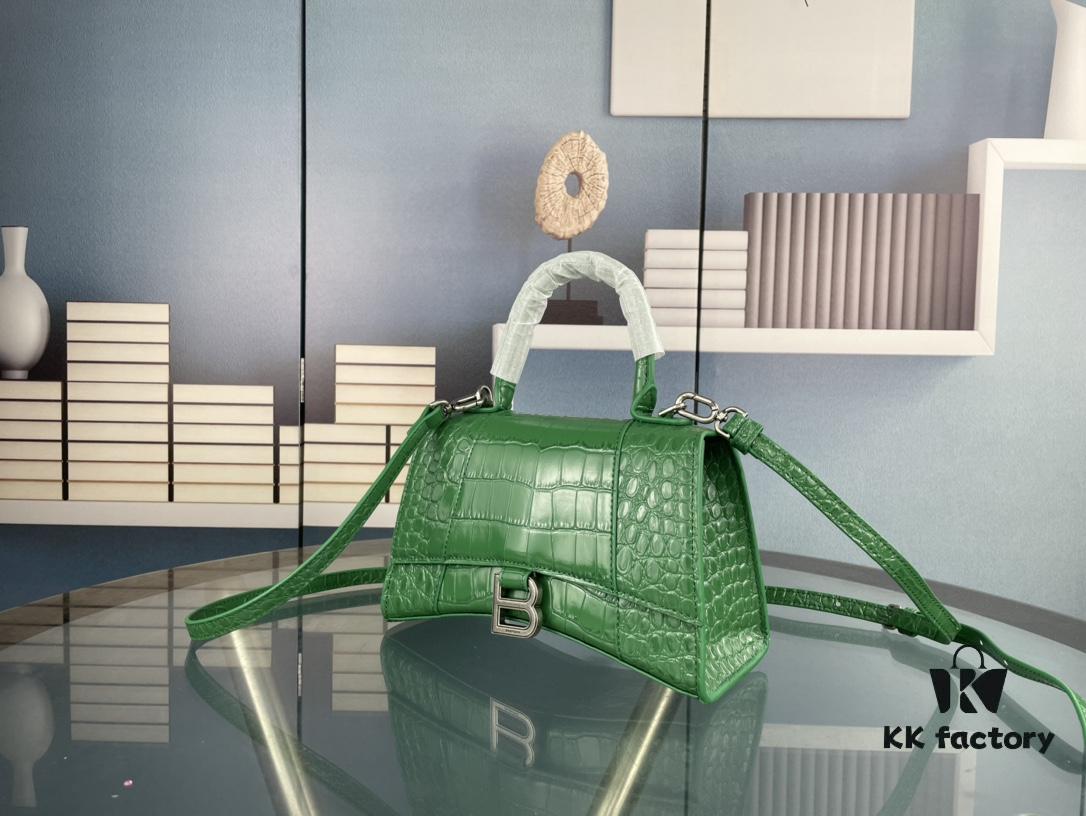 New Large-Sized Balencia Paris Flat Weave Hourglass Bag