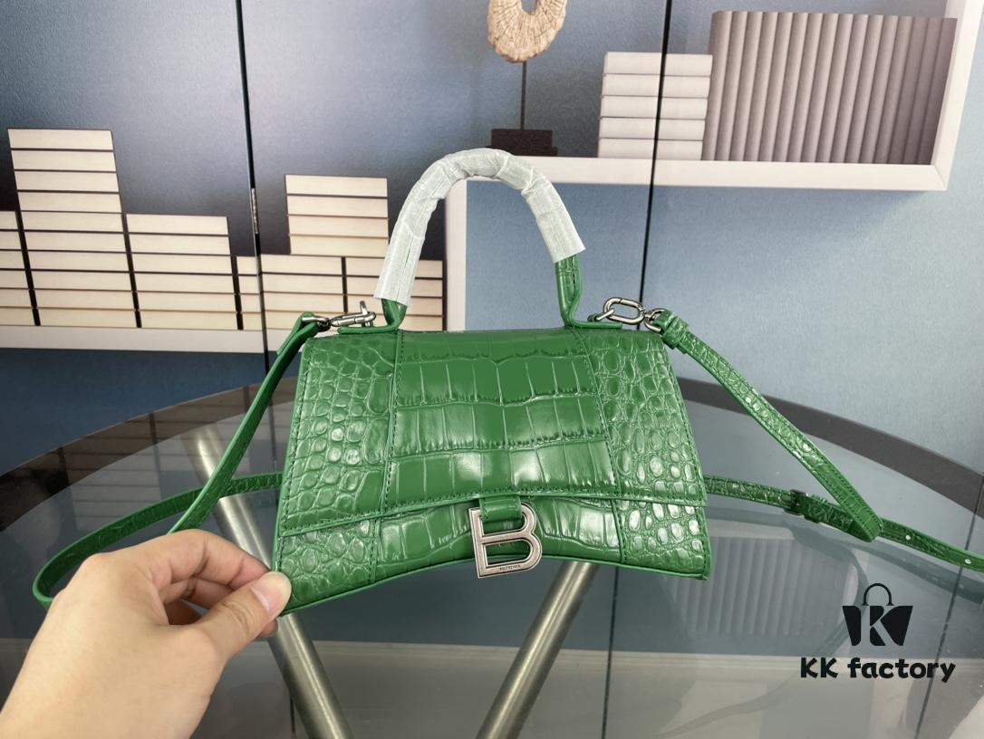 New Large-Sized Balencia Paris Flat Weave Hourglass Bag