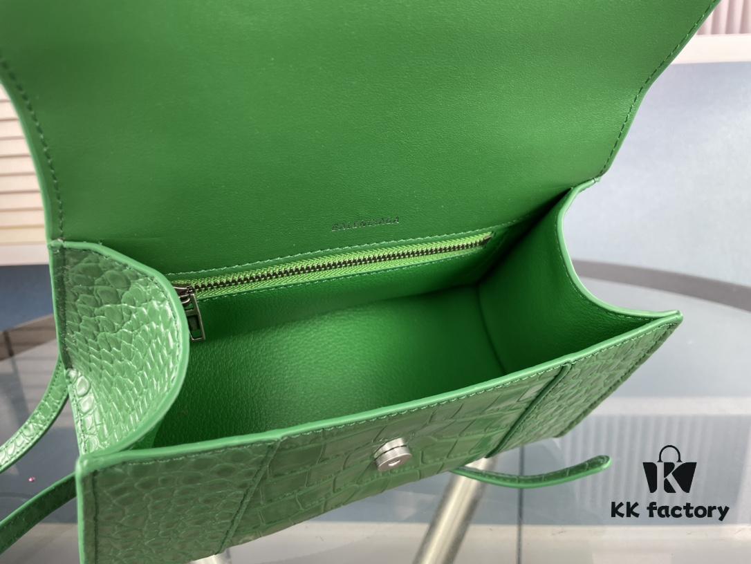 New Large-Sized Balencia Paris Flat Weave Hourglass Bag