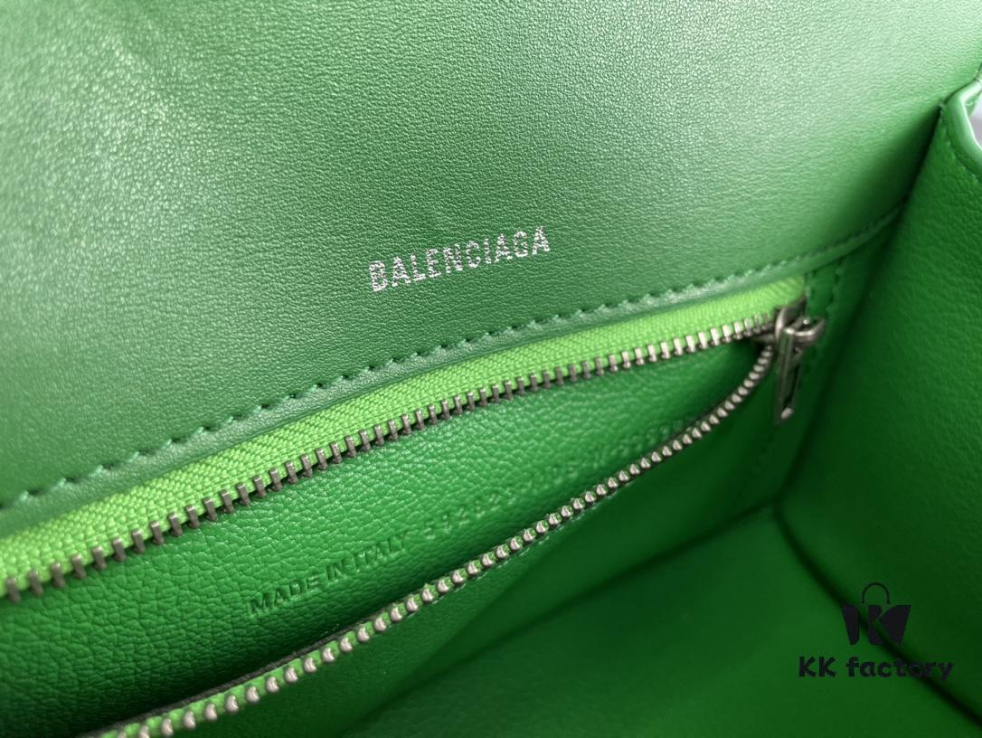 New Large-Sized Balencia Paris Flat Weave Hourglass Bag