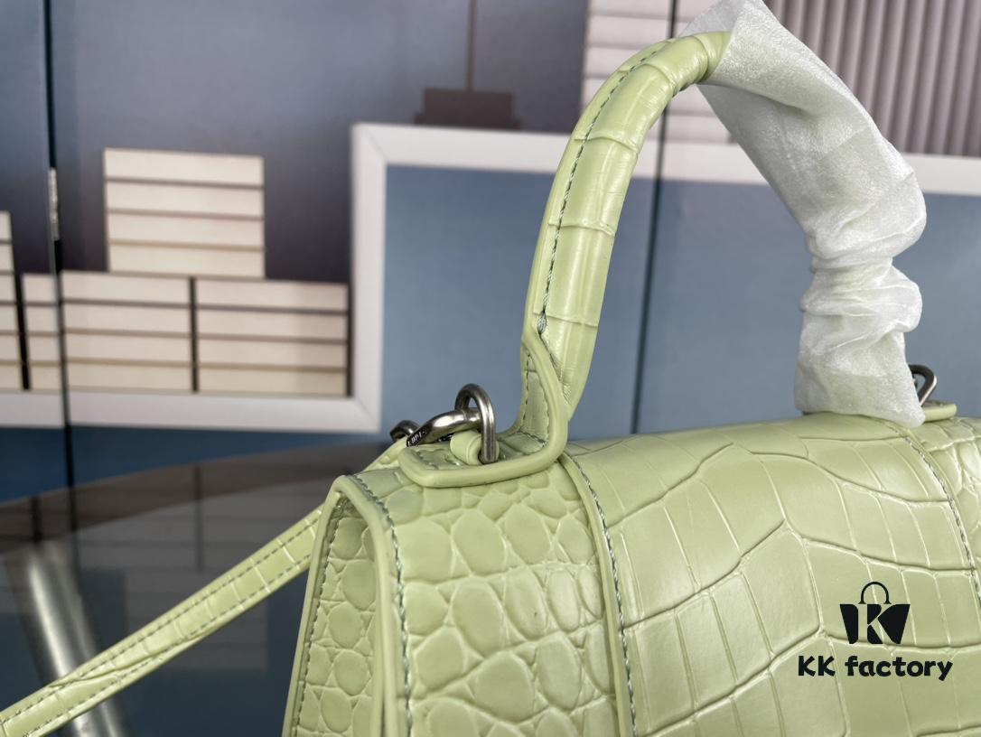 New Large and Small Size 235 Balencia Paris House, This Season's Highlight Crocodile Texture Hourglass Bag