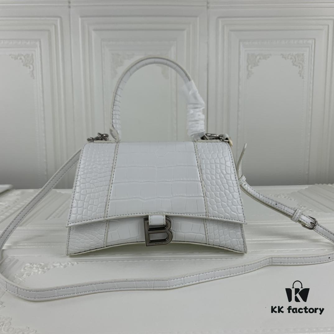 New Large and Small Size 235 Balencia Paris, This Season's Highlight Crocodile Texture Hourglass Bag