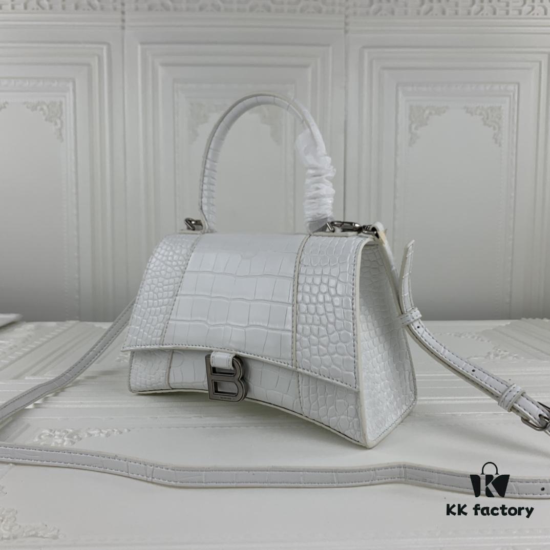 New Large and Small Size 235 Balencia Paris, This Season's Highlight Crocodile Texture Hourglass Bag