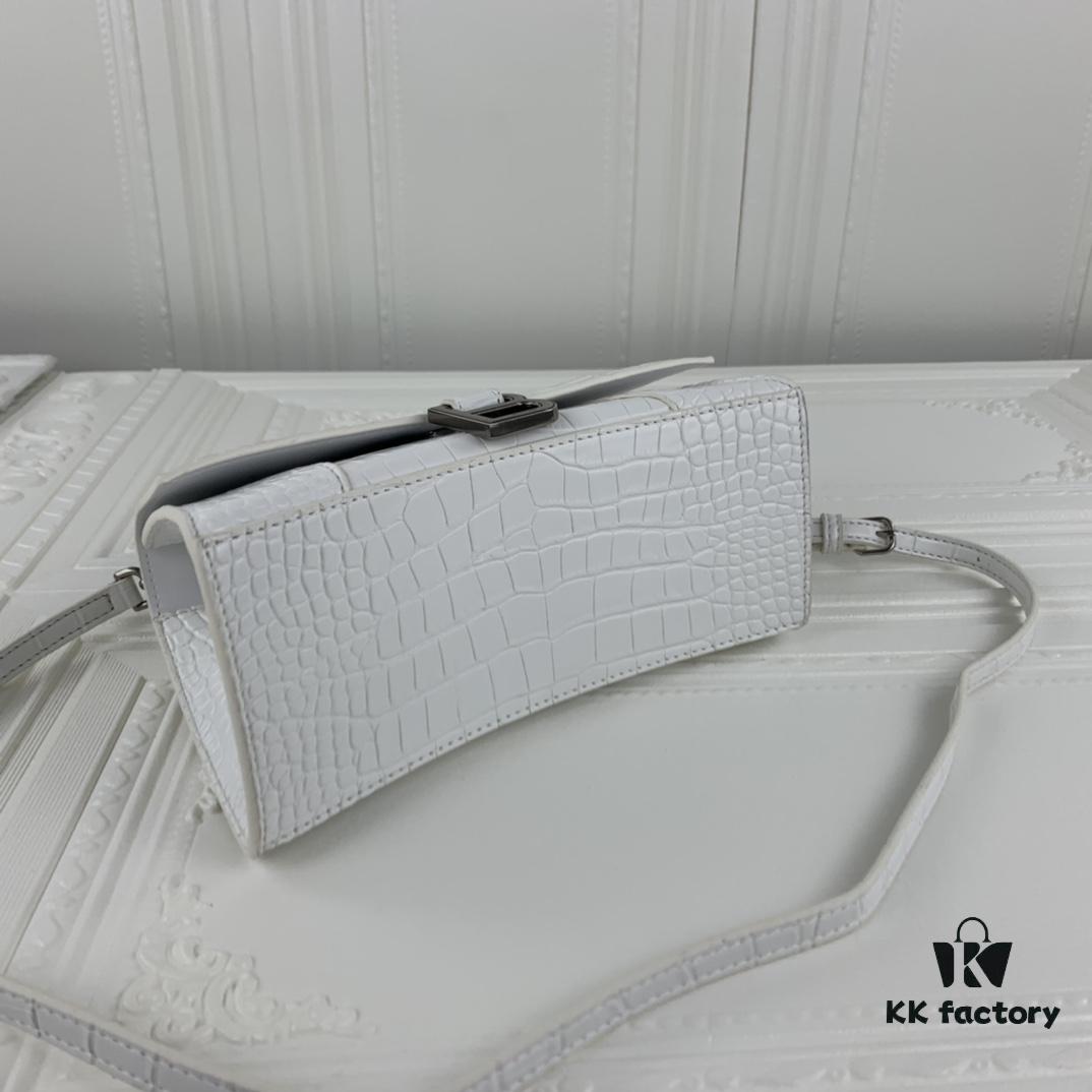 New Large and Small Size 235 Balencia Paris, This Season's Highlight Crocodile Texture Hourglass Bag