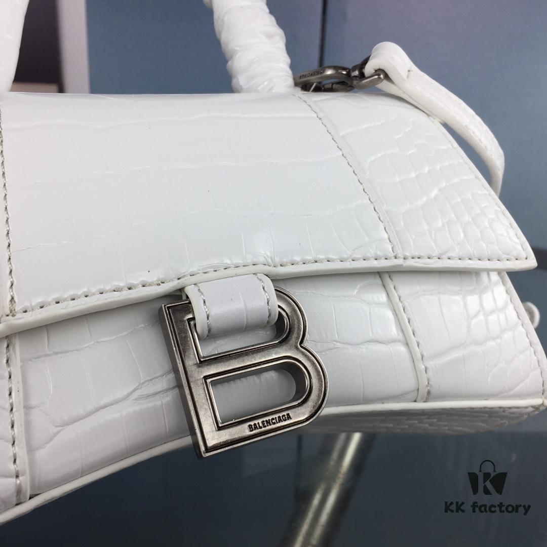 New Large/Small 235 Balencia Paris House, This Season's Highlight Crocodile Texture Hourglass Bag