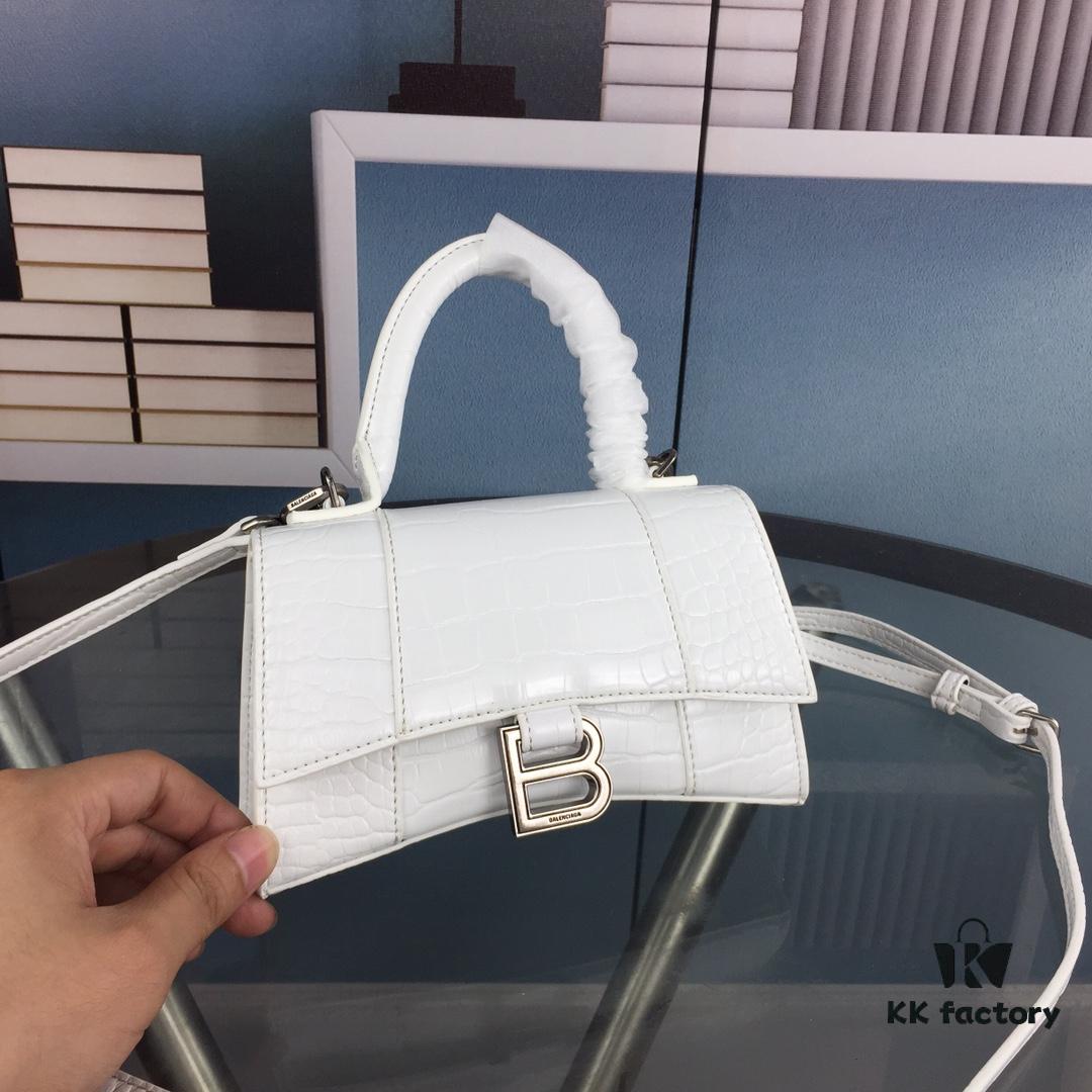 New Large/Small 235 Balencia Paris House, This Season's Highlight Crocodile Texture Hourglass Bag