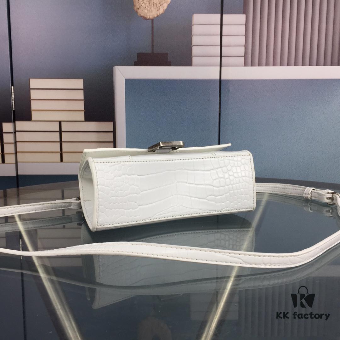 New Large/Small 235 Balencia Paris House, This Season's Highlight Crocodile Texture Hourglass Bag