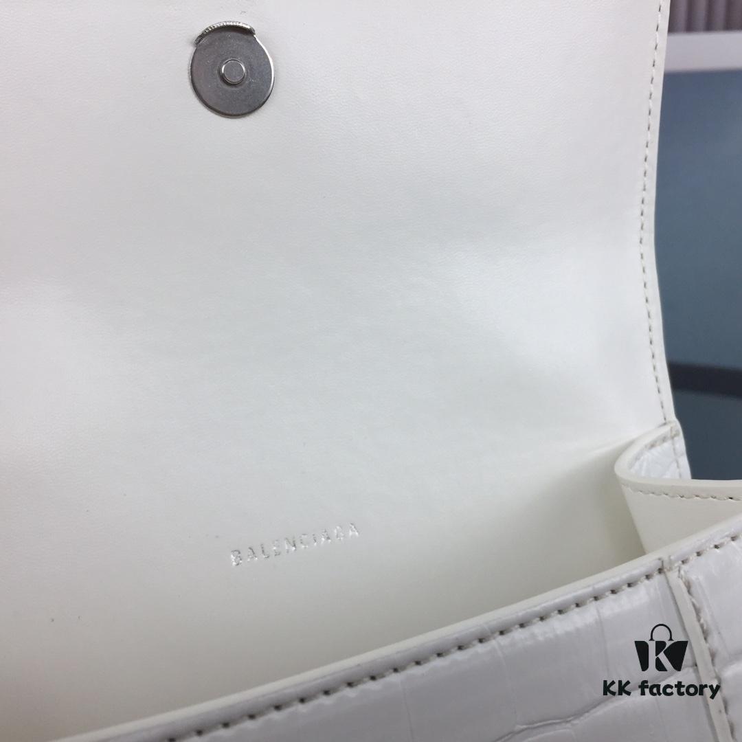 New Large/Small 235 Balencia Paris House, This Season's Highlight Crocodile Texture Hourglass Bag