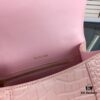 New Large and Small Size 235 Balencia Paris House This Season's Heavyweight Crocodile Texture Hourglass Bag