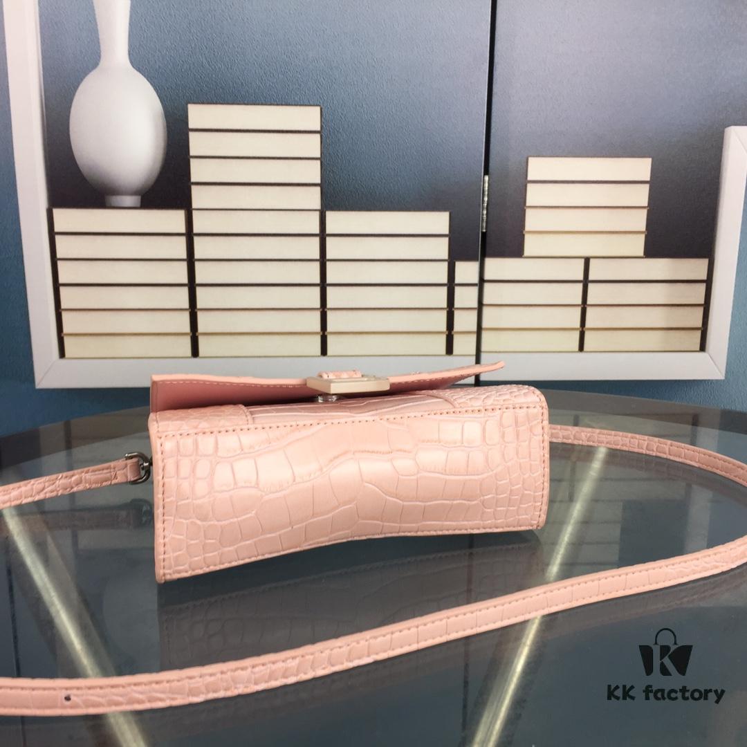 New Large and Small Size 235 Balencia Paris, This Season's Highlight Crocodile Texture Hourglass Bag