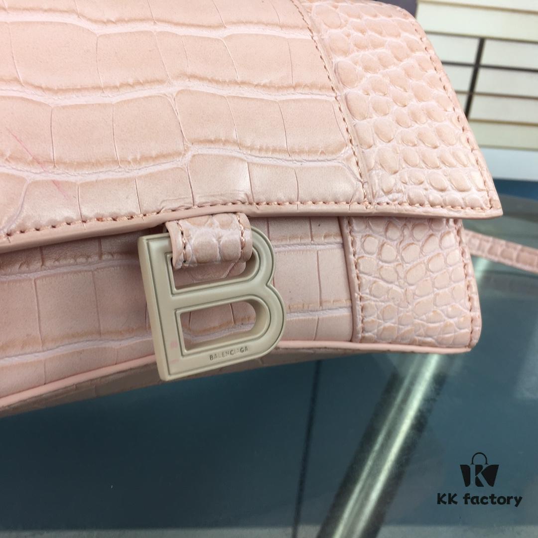 New Large and Small Size 235 Balencia Paris, This Season's Highlight Crocodile Texture Hourglass Bag