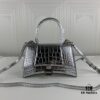 New Large and Small 235 Balencia Paris House, This Season's Heavyweight Crocodile Texture Hourglass Bag