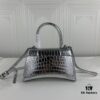 New Large and Small 235 Balencia Paris House, This Season's Heavyweight Crocodile Texture Hourglass Bag