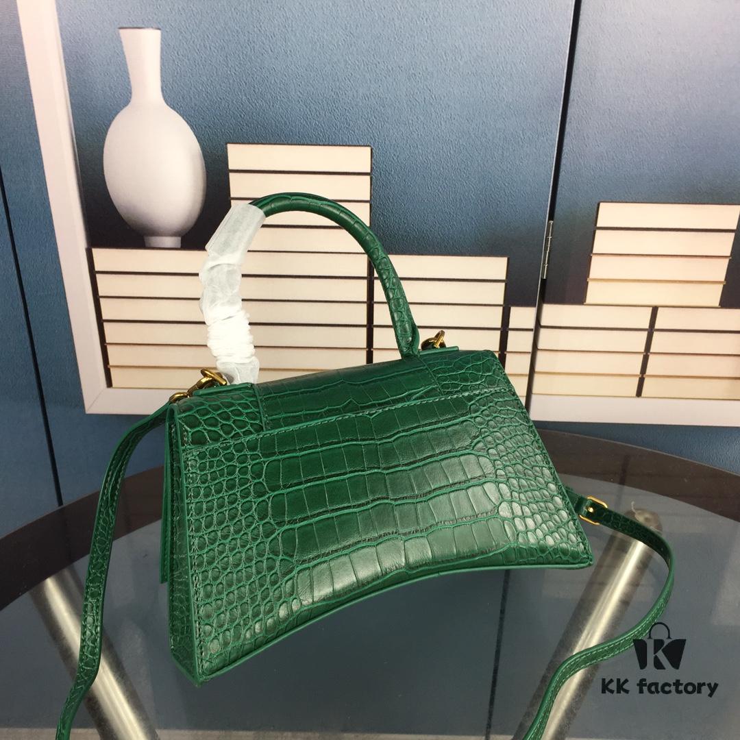 New Large and Small Size 235 Balencia Paris, This Season's Highlight Crocodile Texture Hourglass Bag