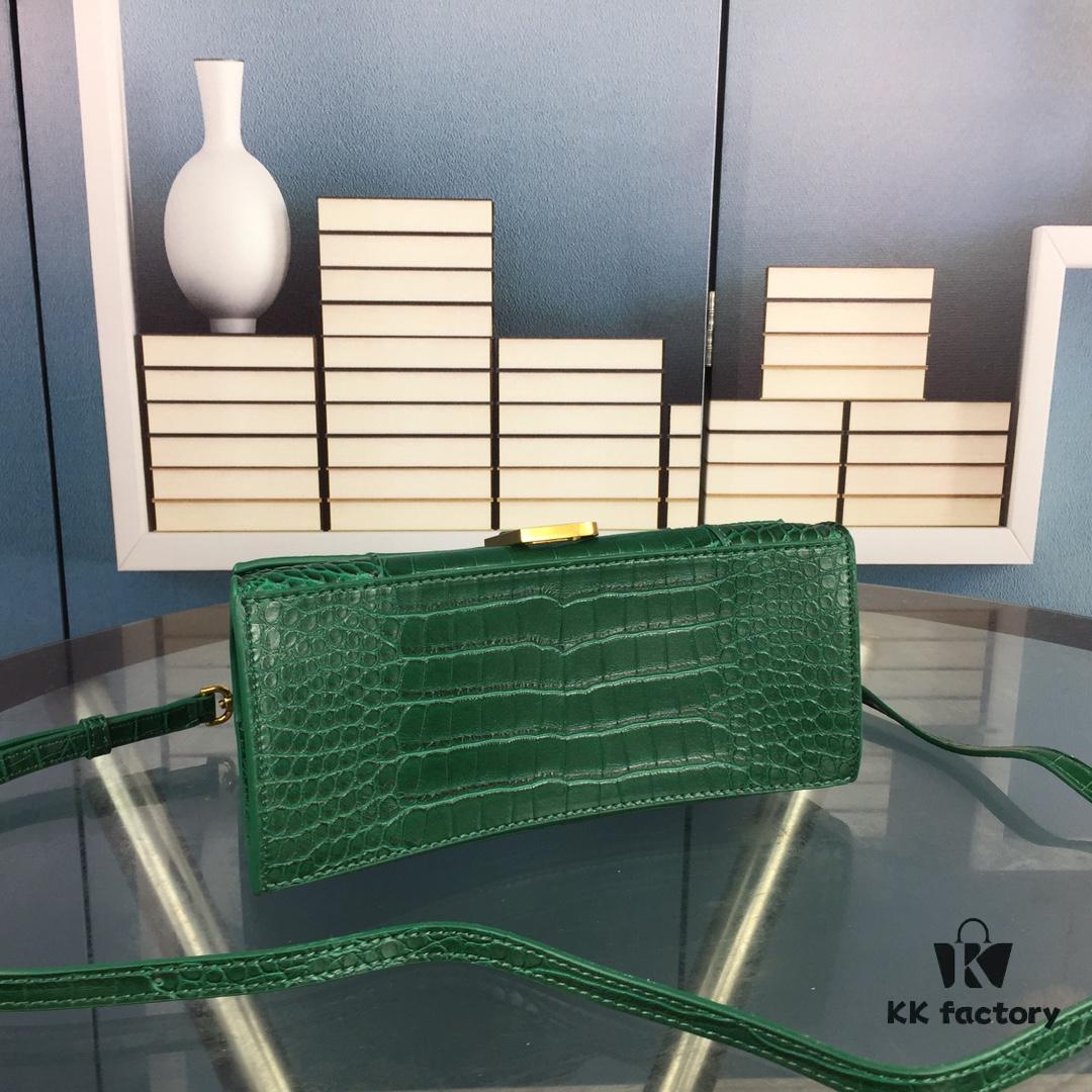 New Large and Small Size 235 Balencia Paris, This Season's Highlight Crocodile Texture Hourglass Bag