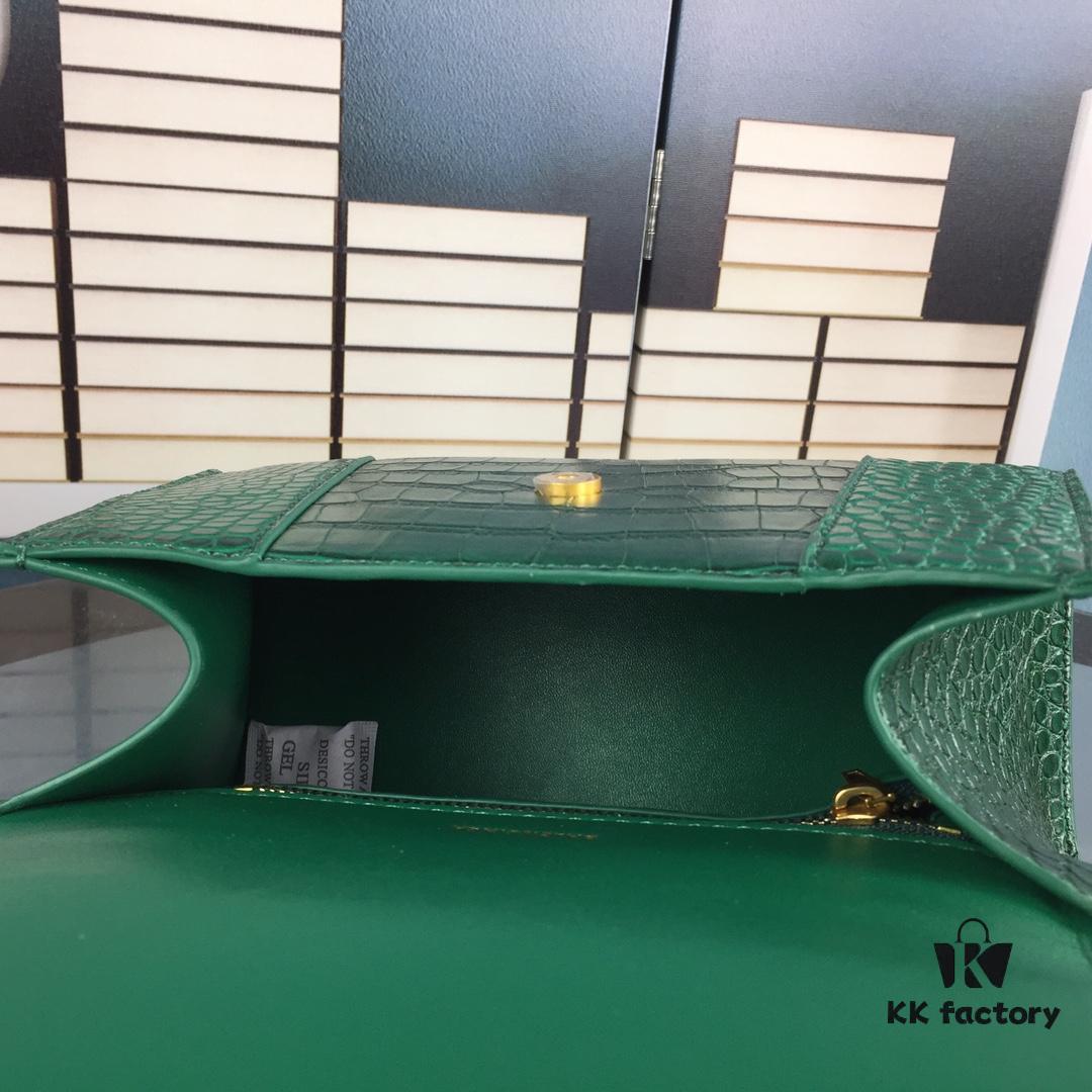 New Large and Small Size 235 Balencia Paris, This Season's Highlight Crocodile Texture Hourglass Bag