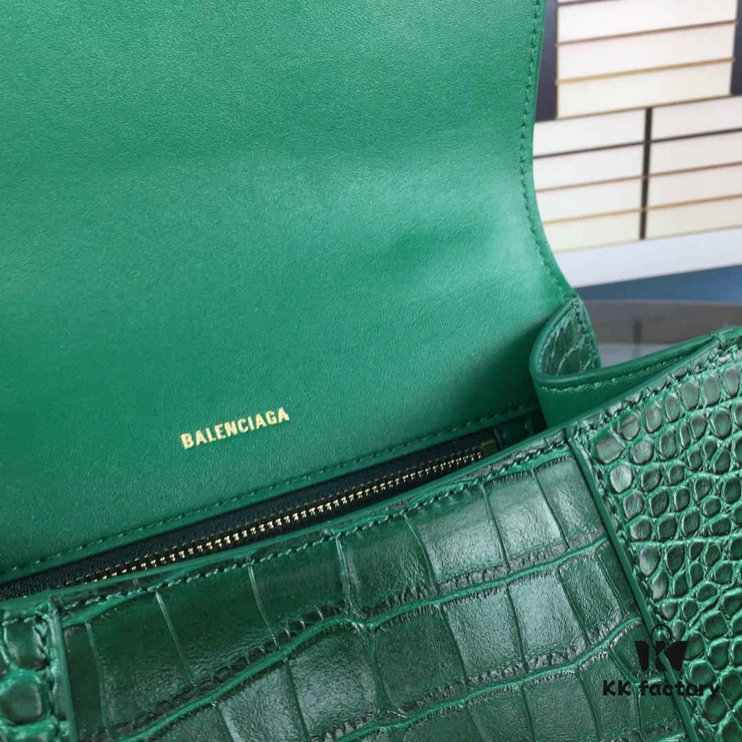 New Large and Small Size 235 Balencia Paris, This Season's Highlight Crocodile Texture Hourglass Bag