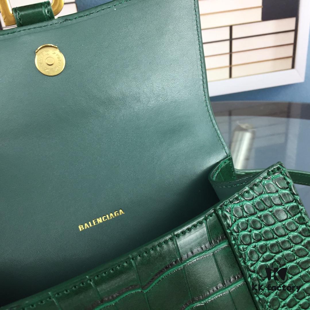 New Large and Small Size 235 Balencia Paris, This Season's Highlight Crocodile Texture Hourglass Bag