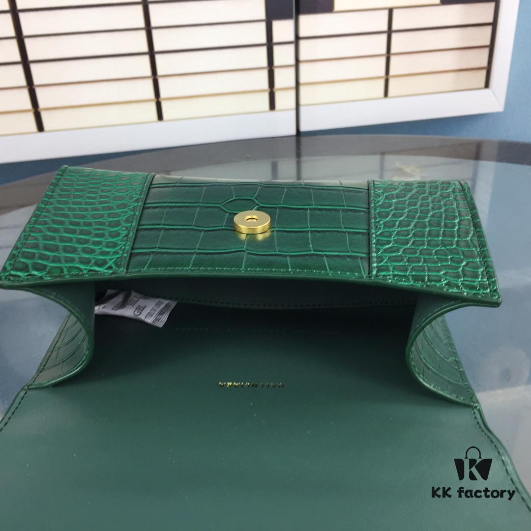 New Large and Small Size 235 Balencia Paris, This Season's Highlight Crocodile Texture Hourglass Bag