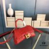 New Large and Small Size 235 Balencia Paris House, This Season's Highlight Crocodile Texture Hourglass Bag with Signature Arc Shape