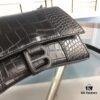 New Large/Small Size 235 Balencia Paris, This Season's Highlight Crocodile Texture Hourglass Bag