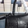 New Large/Small Size 235 Balencia Paris, This Season's Highlight Crocodile Texture Hourglass Bag