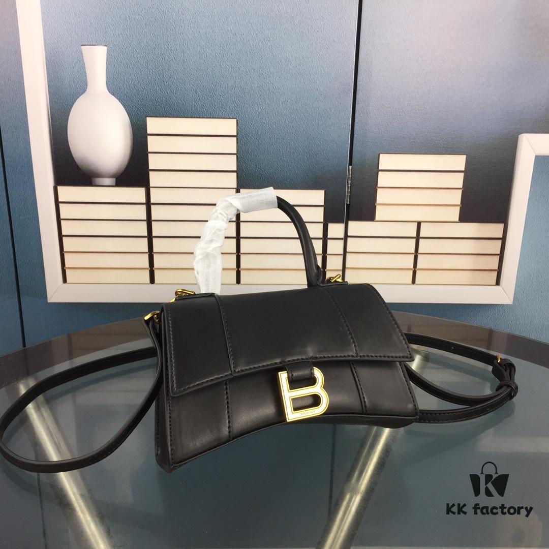 New Large and Small 235 Balencia Paris House, This Season's Highlighted Plain Weave Hourglass Bag