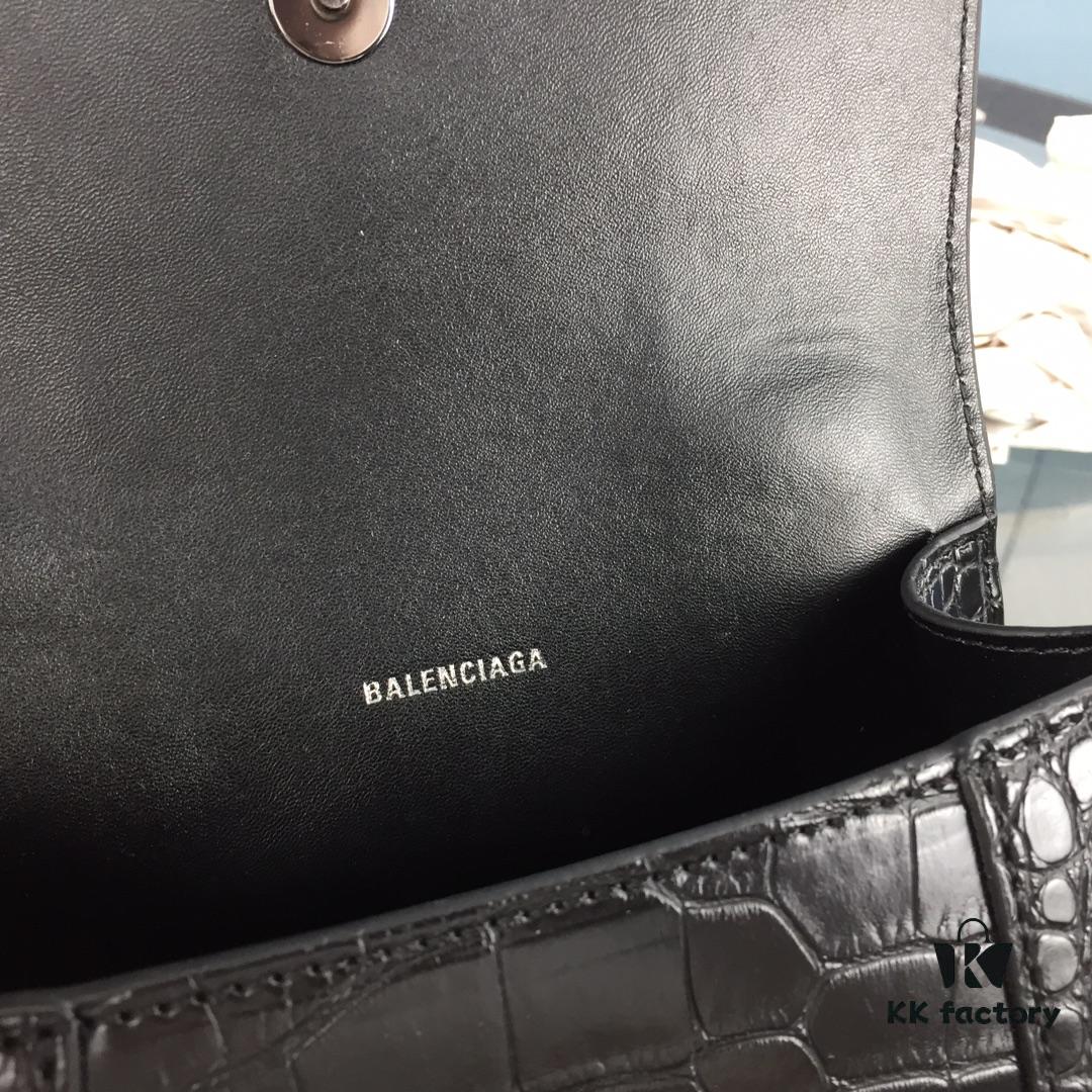 New Large/Small Size 235 Balencia Paris, This Season's Highlight Crocodile Texture Hourglass Bag