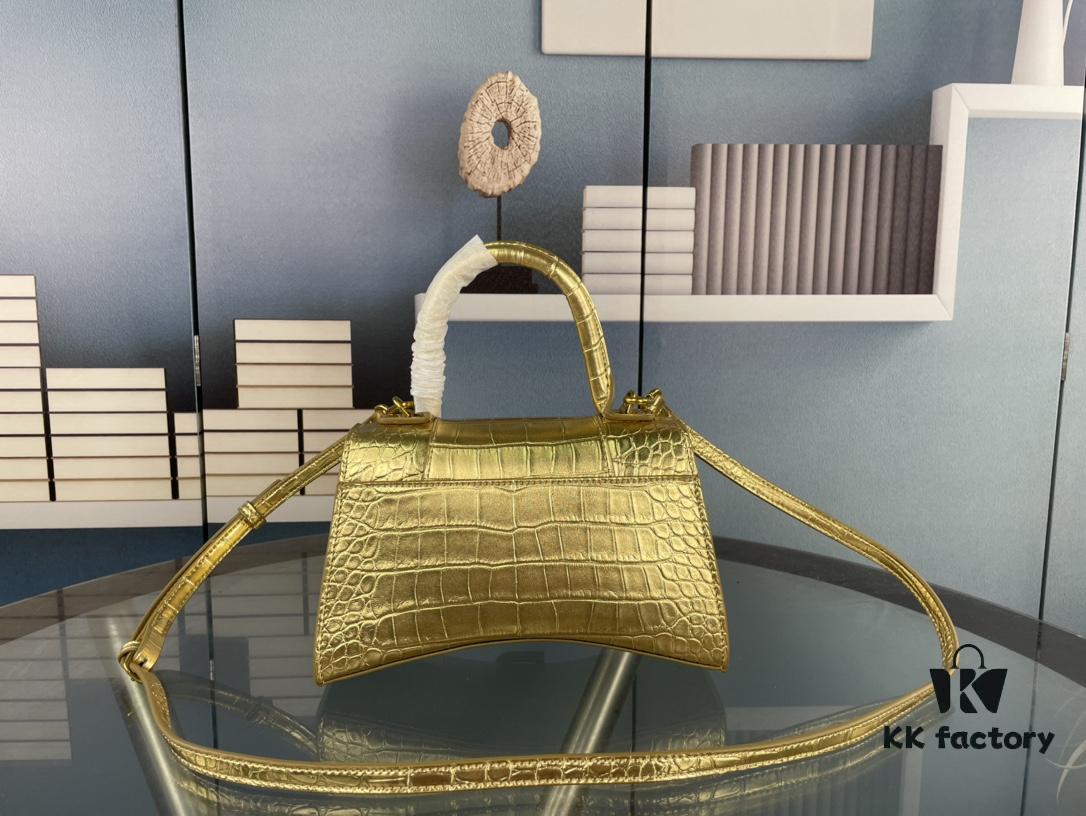 New Arrival☀Balencia Paris Home, This Season's Highlight [Crocodile Black] Hourglass Bag