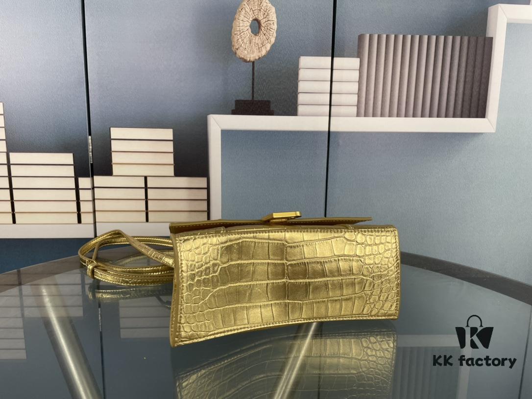 New Arrival☀Balencia Paris Home, This Season's Highlight [Crocodile Black] Hourglass Bag