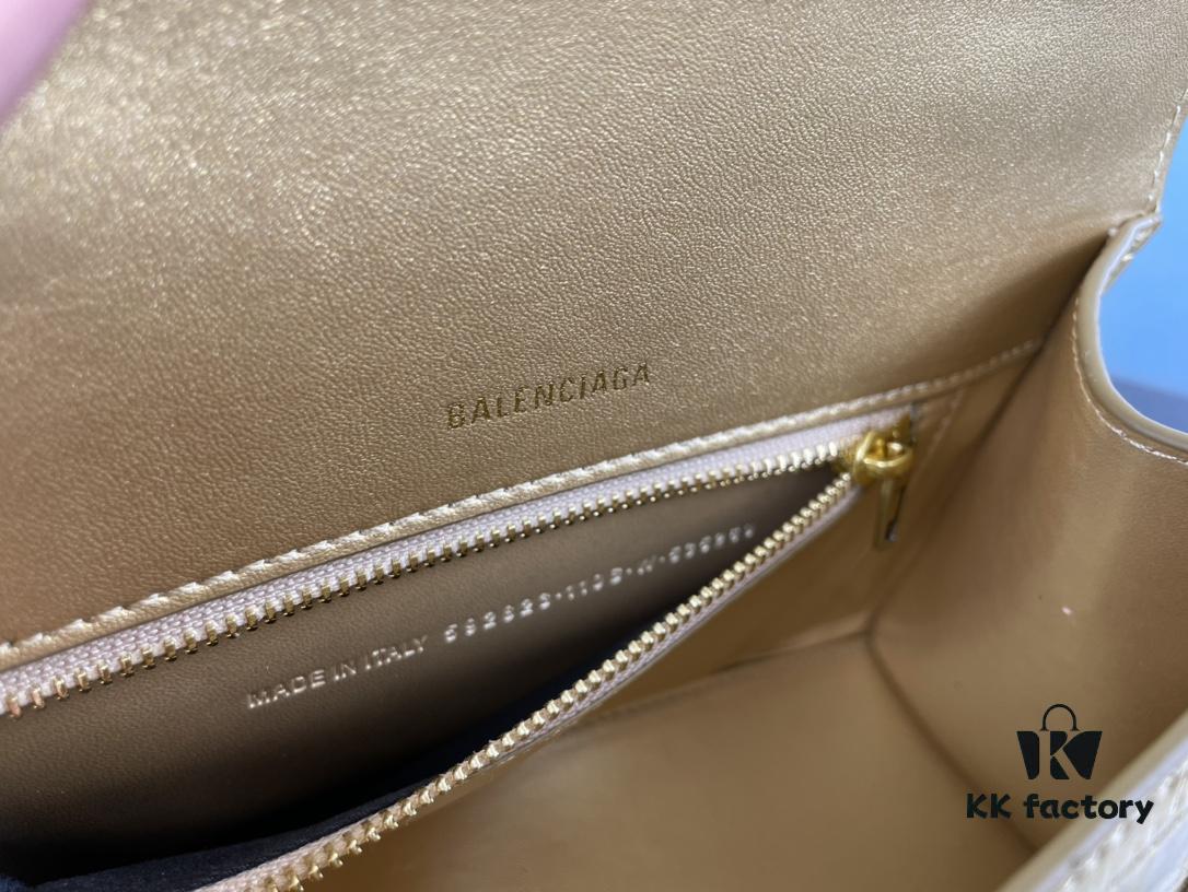 New Arrival☀Balencia Paris Home, This Season's Highlight [Crocodile Black] Hourglass Bag