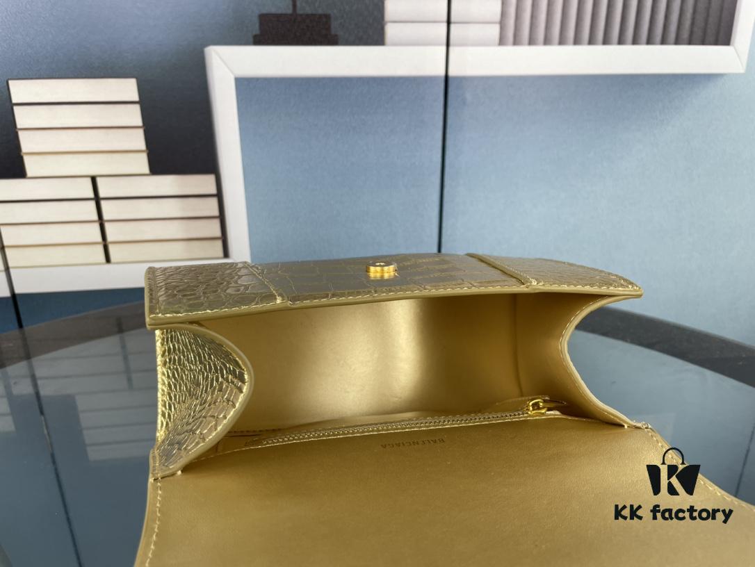 New Arrival☀Balencia Paris Home, This Season's Highlight [Crocodile Black] Hourglass Bag