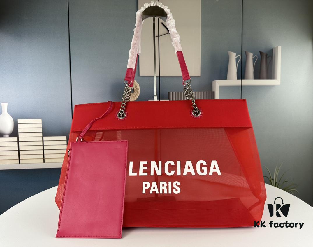 Balenciaga Latest Runway Shopping Bag, Large 260, Small 250, Clear Transparent Tote Bag