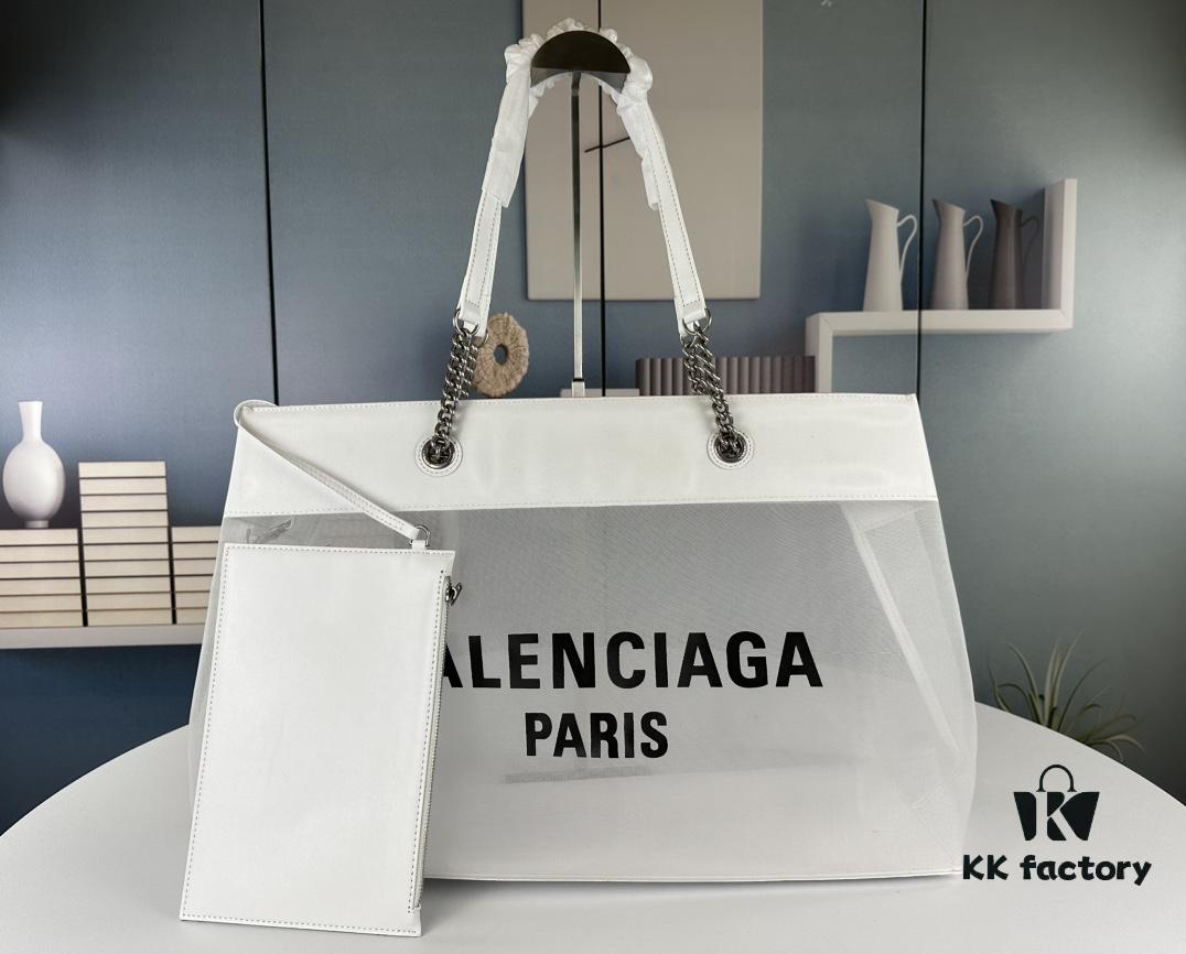 Balenciaga Latest Runway Shopping Bag, Large 260, Small 250, Clear Transparent Tote Bag