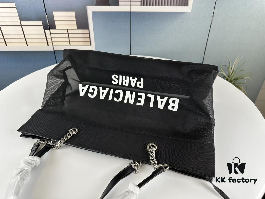 Newest Transparent Shopping Bag from Balenciaga, Large Size 260, Small Size 250, Runway Edition